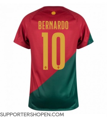 Portugal Bernardo Silva #10 Hemma Matchtröja VM 2022 Kortärmad